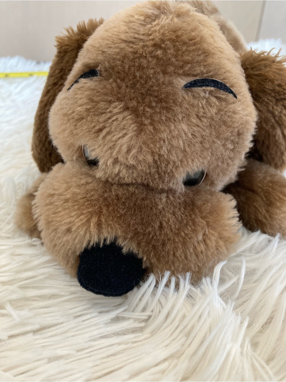 Dakin & Company 1973 Plush Brown Puppy Stuffed Animal - Soft Cuddly Dog Toy